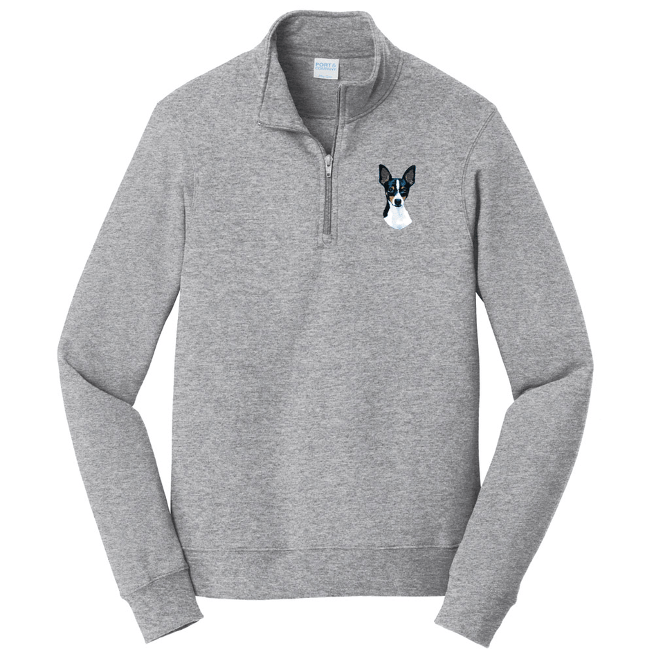 Toy Fox Terrier Embroidered Unisex Quarter Zip