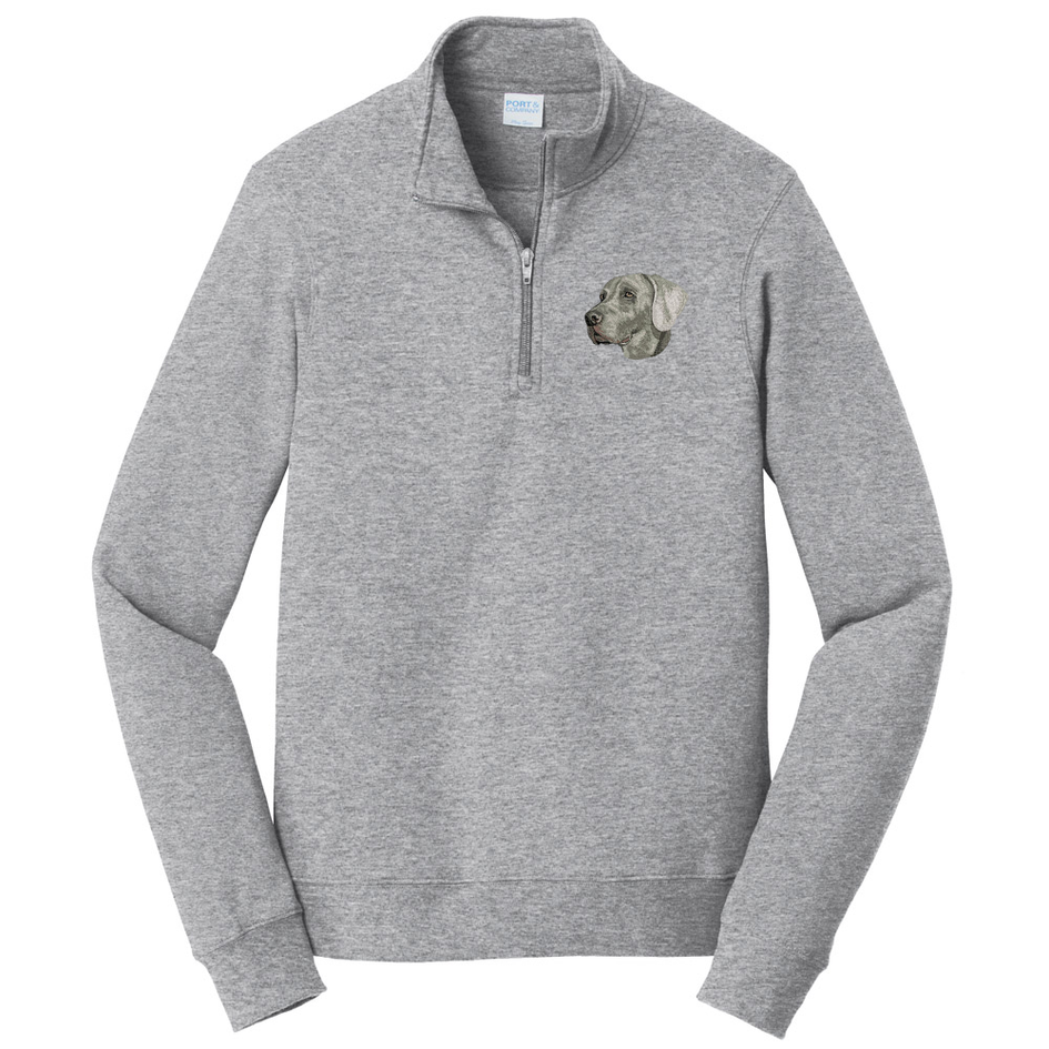 Weimaraner Embroidered Unisex Quarter Zip