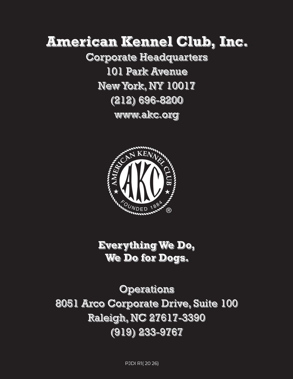 Dog Show, Obedience, Rally, and Tracking Judges Directory