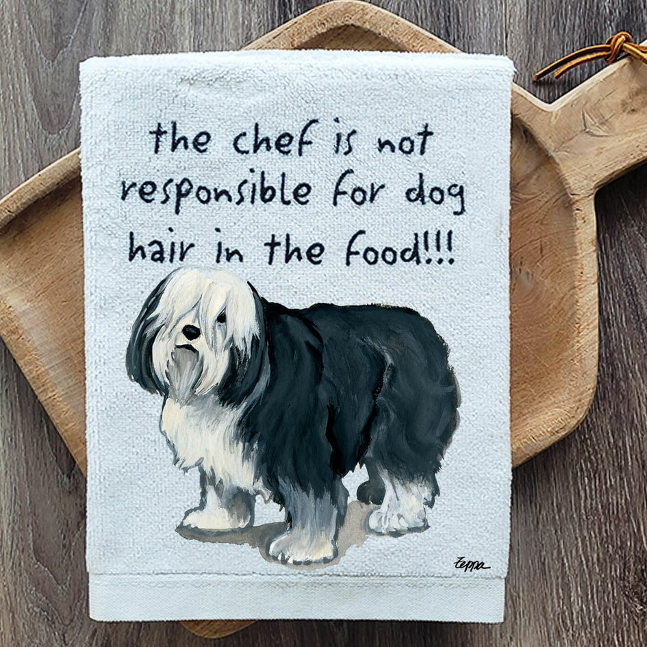 Polish Lowland Sheepdog Dish Towel