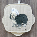 Polish Lowland Sheepdog  Pot Holder Set