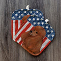 Poodle  Americana Pot Holder Set