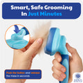 American Kennel Club AKC Self-Cleaning Pet Grooming Slicker Brush for Cats and Dogs, All Breeds and Coat Types