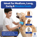 American Kennel Club AKC Self-Cleaning Pet Grooming Slicker Brush for Cats and Dogs, All Breeds and Coat Types