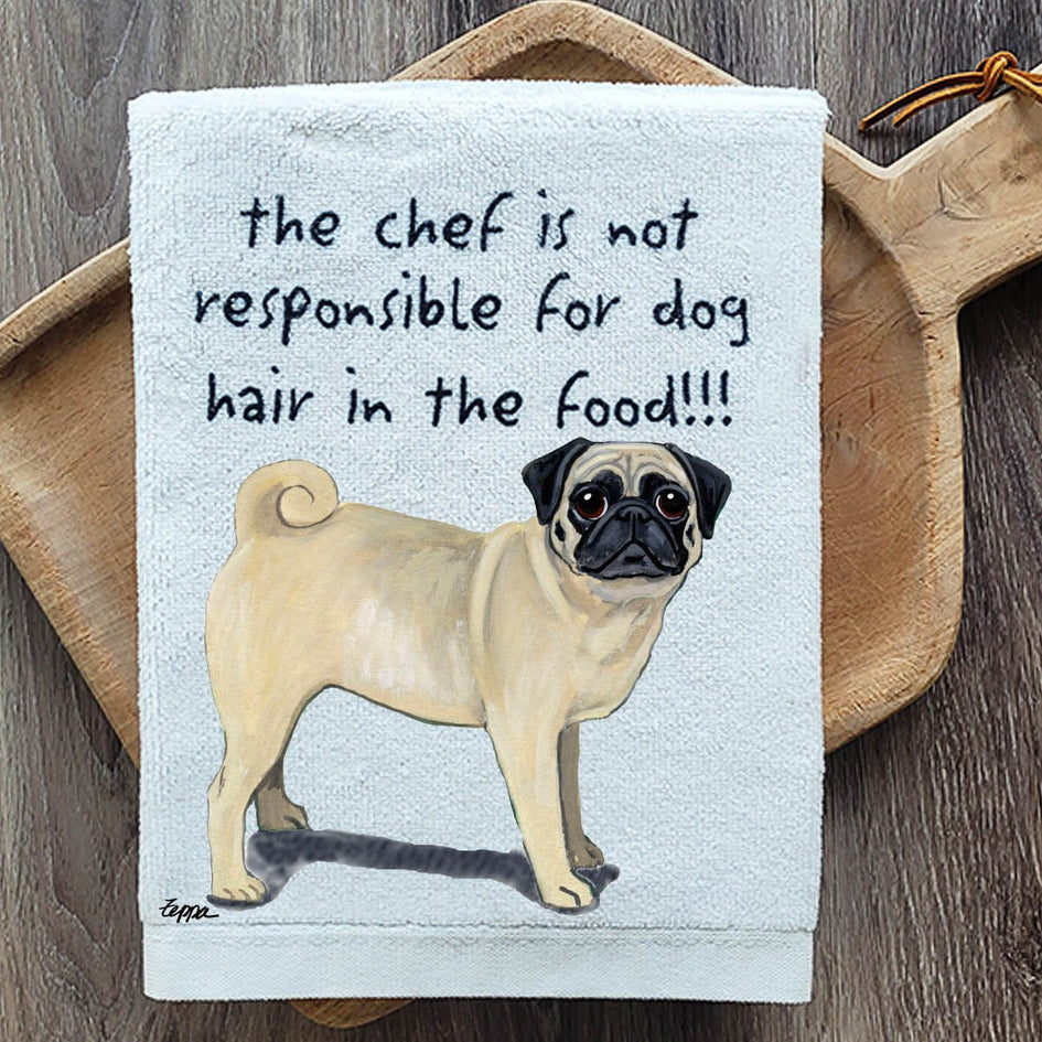 Pug Dish Towel