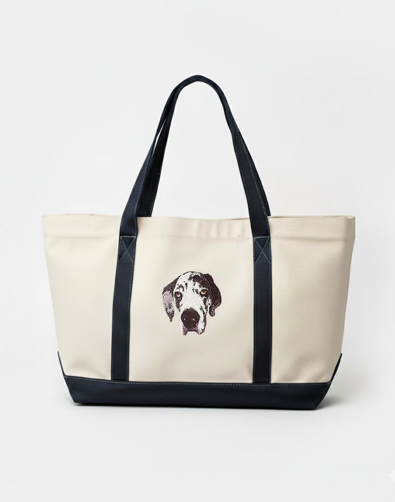 The Boat & Tote Bag - Custom Embroidered
