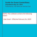 Event Rules & Regulations (Club & Conformation Events)
