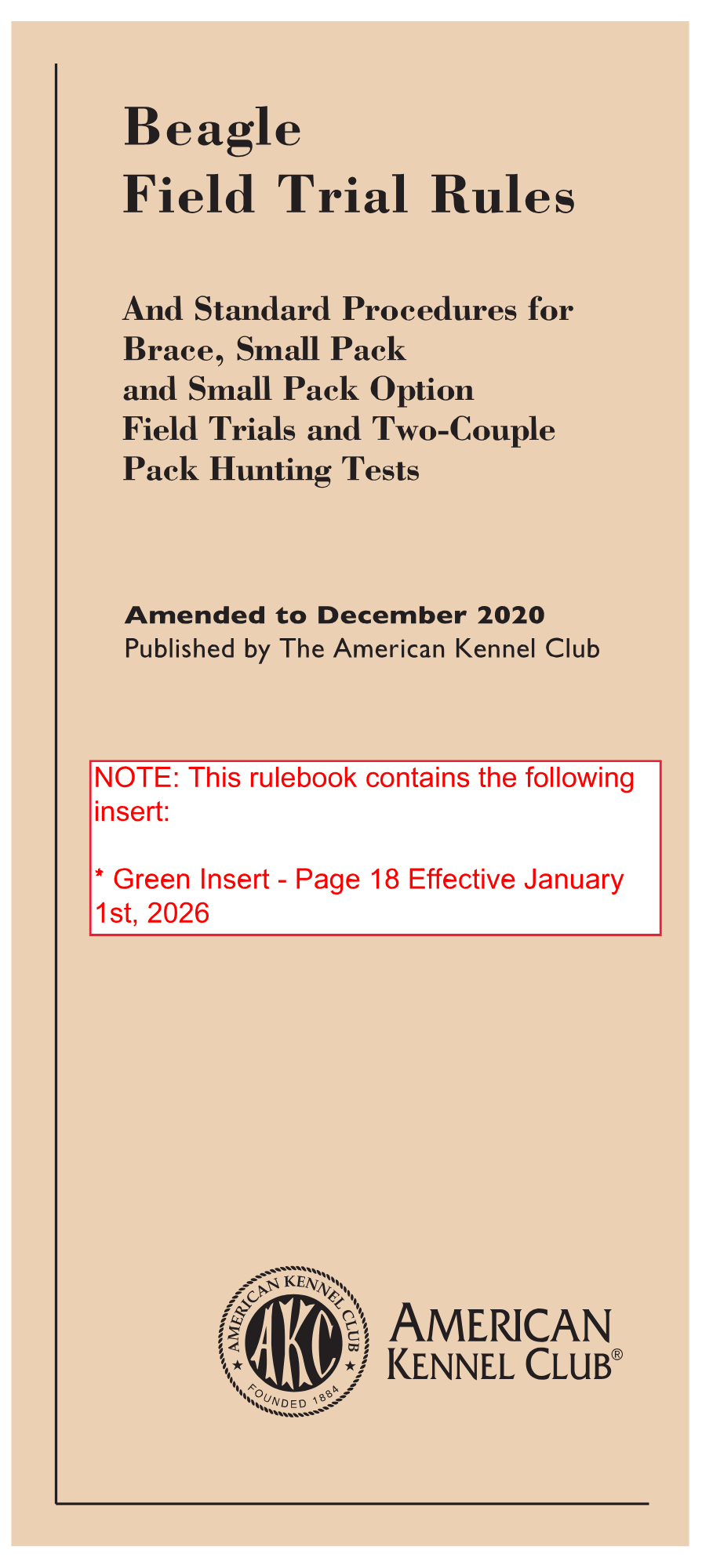 Performance Event Regulations and Rules