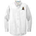 Basset Hound Embroidered Long Sleeve Button Up Shirt