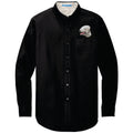 Bedlington Terrier Embroidered Long Sleeve Button Up Shirt