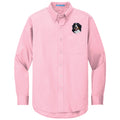Bernese Mountain Dog Embroidered Long Sleeve Button Up Shirt