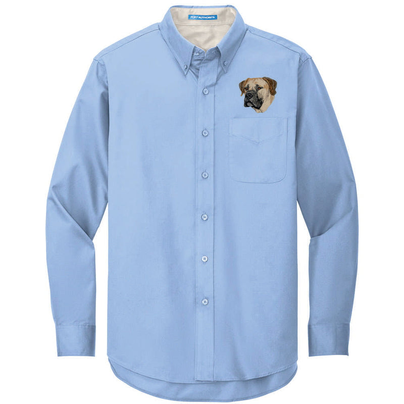 Boerboel Embroidered Long Sleeve Button Up Shirt
