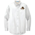 Borzoi Embroidered Long Sleeve Button Up Shirt