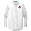 Boxer Embroidered Long Sleeve Button Up Shirt