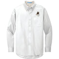 Bull Terrier Embroidered Long Sleeve Button Up Shirt