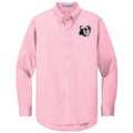 Bulldog Embroidered Long Sleeve Button Up Shirt