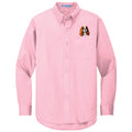 Cavalier King Charles Spaniel Embroidered Long Sleeve Button Up Shirt