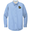 Cesky Terrier Embroidered Long Sleeve Button Up Shirt