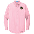 Cesky Terrier Embroidered Long Sleeve Button Up Shirt