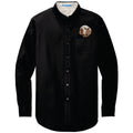 Clumber Spaniel Embroidered Long Sleeve Button Up Shirt