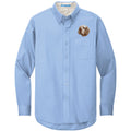 Clumber Spaniel Embroidered Long Sleeve Button Up Shirt