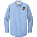 Collie Embroidered Long Sleeve Button Up Shirt