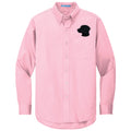 Curly-Coated Retriever Embroidered Long Sleeve Button Up Shirt