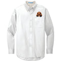 Dachshund Embroidered Long Sleeve Button Up Shirt
