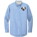 Dalmatian Embroidered Long Sleeve Button Up Shirt