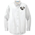 Dalmatian Embroidered Long Sleeve Button Up Shirt