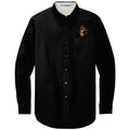 German Shepherd Dog Embroidered Long Sleeve Button Up Shirt