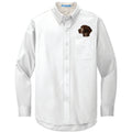 German Shorthaired Pointer Embroidered Long Sleeve Button Up Shirt