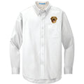 Golden Retriever Embroidered Long Sleeve Button Up Shirt