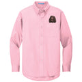 Irish Water Spaniel Embroidered Long Sleeve Button Up Shirt