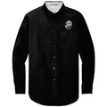 Irish Wolfhound Embroidered Long Sleeve Button Up Shirt
