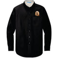 Lhasa Apso Embroidered Long Sleeve Button Up Shirt