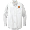 Lhasa Apso Embroidered Long Sleeve Button Up Shirt