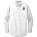 Neapolitan Mastiff Embroidered Long Sleeve Button Up Shirt
