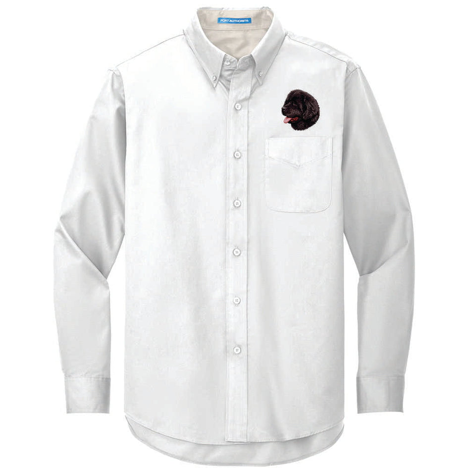 Newfoundland Embroidered Long Sleeve Button Up Shirt