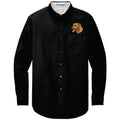 Rhodesian Ridgeback Embroidered Long Sleeve Button Up Shirt