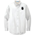 Schipperke Embroidered Long Sleeve Button Up Shirt