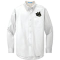 Scottish Terrier Embroidered Long Sleeve Button Up Shirt