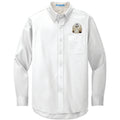 Shih Tzu Embroidered Long Sleeve Button Up Shirt