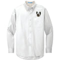 Skye Terrier Embroidered Long Sleeve Button Up Shirt