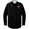 Spanish Water Dog Embroidered Long Sleeve Button Up Shirt