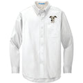 Whippet Embroidered Long Sleeve Button Up Shirt