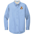 Wire Fox Terrier Embroidered Long Sleeve Button Up Shirt