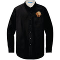 Wirehaired Vizsla Embroidered Long Sleeve Button Up Shirt