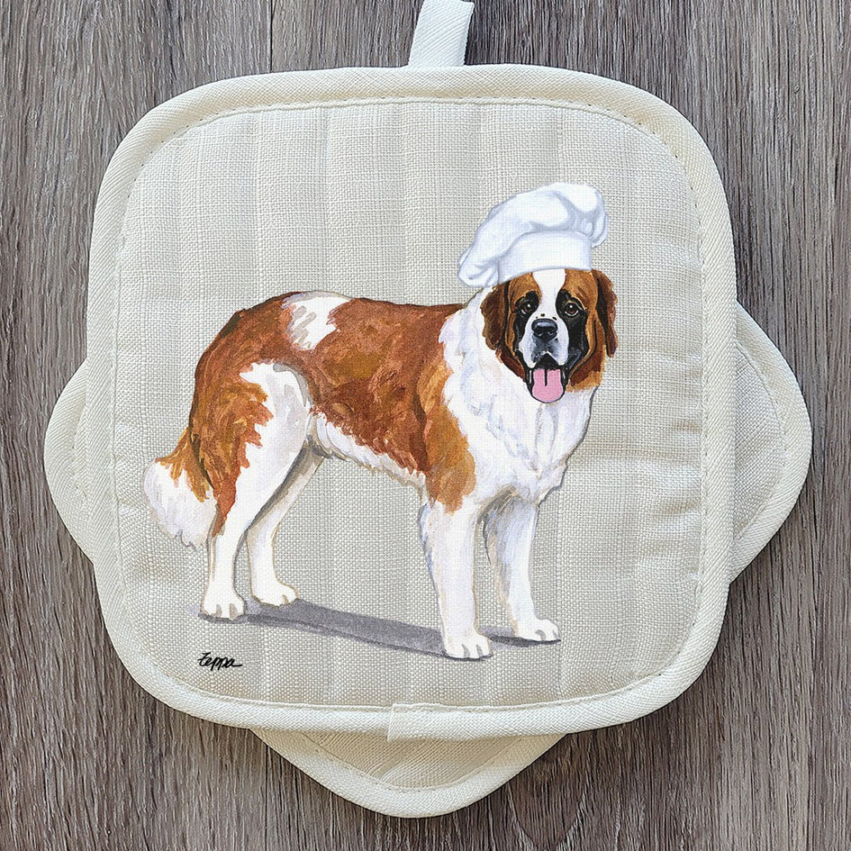 Saint Bernard  Pot Holder Set