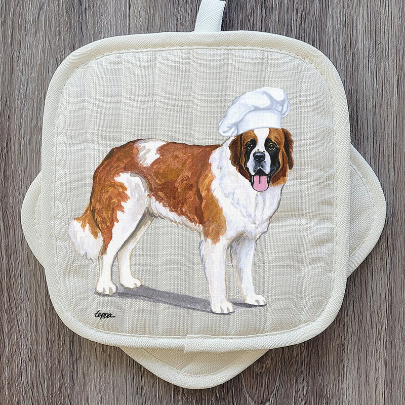 Saint Bernard  Pot Holder Set
